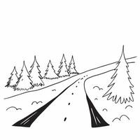 Simple flat illustration as Snow covered forest under a clear winter sky concept as A serene forest blanketed in snow with a clear blue winter sky perfect for business prese Dynamics Set 12 vector