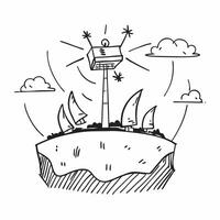 Simple flat illustration as Wind turbines on a hill concept as A picturesque hill with wind turbines capturing the essence of progress and hard work ideal for business prese Dynamics vector