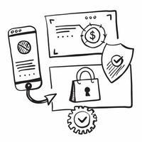 Social engineering fraud and cybersecurity system concept as A social engineering fraud icon paired with a cybersecurity system symbolizing the comprehensive measures to prevent fr Dynamics vector