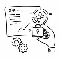 Social engineering defense and cybersecurity framework concept as A social engineering defense icon paired with a cybersecurity framework icon symbolizing the structured approach t Dynamics vector
