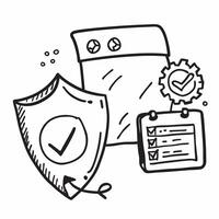 Social engineering toolkit and shield concept as A social engineering toolkit icon paired with a shield symbolizing the protection measures against social engineering tactics ideal Dynamics vector