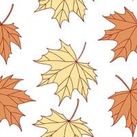 Soft autumn leaves seamless pattern with muted tones and delicate textures for peaceful fall vibes concept as Gentle autumn leaves pattern with muted tones and delicate textures id Dynamics Set 2 vector