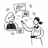 Social worker with support hotline concept as A social workers profile blended with a support hotline symbolizing help for those quitting smoking Ideal for charity and social work Dynamics vector