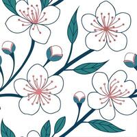 Soft and delicate spring floral seamless pattern with light hues and intricate detailing for refined designs concept as Elegant spring floral pattern featuring soft hues and intric Dynamics vector