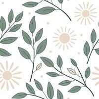 Soft spring sunshine seamless pattern with pastel colors and gentle rays for soothing serene backgrounds concept as Serene spring sunshine pattern with pastel colors and gentle ray Dynamics Set 4 vector
