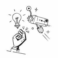 Solar energy and robotic arm concept as Solar energy paired with a robotic arm representing the integration of renewable energy in automated manufacturing perfect for isolated vect Dynamics vector