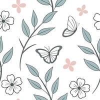 Soft summer seamless pattern with pastel hues and light floral accents for a gentle airy design concept as Airy summer pattern with pastel hues and delicate floral accents for a so Dynamics vector