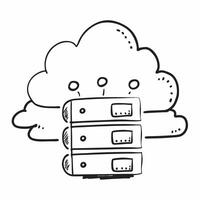 Solar farm and cloud server concept as A solar farm paired with a cloud server representing the use of large scale solar energy in powering cloud services perfect for isolated vect Dynamics vector
