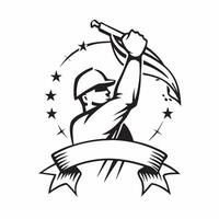 Soldiers silhouette with a flag concept as A soldiers silhouette blended with a flag representing the honor and duty of farewells in the military Ideal for military and remembranc Dynamics vector