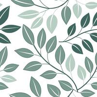 Spring leaves seamless pattern with layered leaves and soft tonal gradients for a subtle sophisticated effect concept as Layered spring leaves pattern with soft tonal gradients cre Dynamics vector