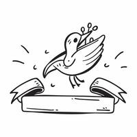 Stork icon with copy space on a blue background concept as A image of a stork icon with generous copy space on a blue background perfect for baby announcement and birth them Dynamics vector
