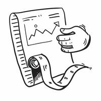 Stretch band and financial report concept as A stretch band and a financial report representing flexibility training and financial analysis perfect for isolated designs on a Dynamics vector