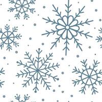 Subtle winter snow seamless pattern with delicate snowflakes and soft frosty textures for a quiet peaceful design concept as Subtle winter snow pattern with delicate snowflakes and Dynamics vector