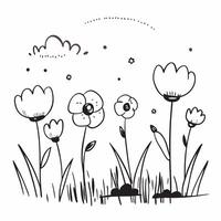 Summer field with blooming poppies concept as A vibrant field of blooming poppies under the bright summer sky providing a clean and colorful background for business presentations Dynamics vector
