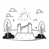 Sunrise over a tranquil park concept as A serene park with the first light of sunrise capturing the essence of new beginnings and hard work perfect for business presentations needi Dynamics vector