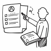 Supervisor with layoff training concept as A supervisors profile blended with layoff training materials symbolizing the preparation for handling layoffs Perfect for business and H Dynamics vector