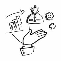 Supervisor with safety training concept as A supervisors profile blended with safety training activities symbolizing the importance of maintaining a safe work environment Ideal fo Dynamics vector