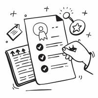 Supplier with service level agreements concept as A suppliers profile blended with service level agreements symbolizing the evaluation of service agreements in vendor management P Dynamics vector