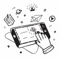 Tablet with holographic AI business guide and travel icons concept as Camera movement Slide across the tablet screen with a focus on glowing holographic AI business guide and trave Dynamics vector
