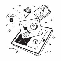 Tablet with holographic AI travel tips and holiday icons concept as Camera movement Slide across the tablet screen with a focus on glowing holographic AI travel tips and holiday ic Dynamics Set 2 vector