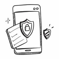 Tablet with Holographic Cybersecurity Icon and Shield Icon concept as A photo featuring a tablet with a glossy glowing holographic cybersecurity icon and shield icon The objects a Dynamics Set 2 vector