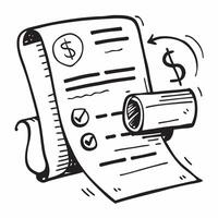 Tax document and dollar sign concept as A tax document paired with a dollar sign symbolizing the financial aspects of tax filings ideal for clean and isolated designs in Ph Dynamics vector