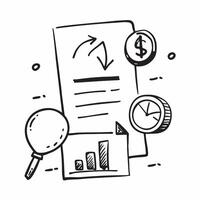 Tax assessment and financial growth icon concept as A tax assessment icon paired with a financial growth icon representing the impact of tax assessments on financial growth perfect Dynamics vector