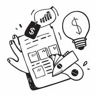 Tax return form and investment portfolio concept as A tax return form paired with an investment portfolio representing the interplay between tax returns and investment strategies i Dynamics vector
