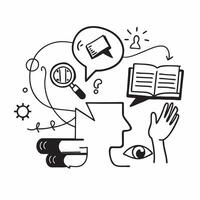 Teacher with AI language learning concept as A teachers profile blended with AI language learning tools representing AIs role in enhancing language education Ideal for education a Dynamics vector