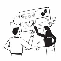 Team project discussion concept as A team project discussion blended with blueprint imagery symbolizing planning and innovation in the workplace Ideal for corporate and motivation Dynamics vector