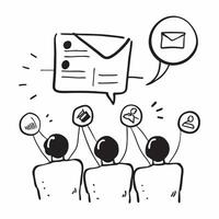 Team with email brainstorming concept as A teams profile blended with email brainstorming symbolizing collaboration and creativity through email communication Ideal for business a Dynamics vector