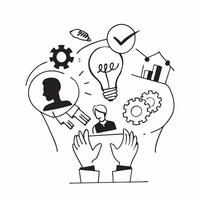 Team with renewable energy projects concept as A teams profile blended with renewable energy project icons representing commitment to clean energy initiatives Ideal for corporate Dynamics vector