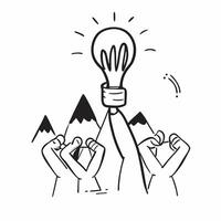 Team with inspiring leader concept as A team with an inspiring leader blended with mountain peak imagery symbolizing motivation and leadership in the workplace Ideal for corporate Dynamics vector