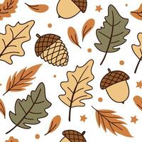 Thanksgiving leaves seamless pattern with rich autumn colors of red orange and yellow for a warm harvest inspired look concept as Warm Thanksgiving pattern with red orange and yell Dynamics Set 4 vector