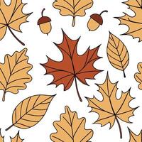 Thanksgiving leaves seamless pattern with rich autumn colors of red orange and yellow for a warm harvest inspired look concept as Warm Thanksgiving pattern with red orange and yell Dynamics Set 6 vector