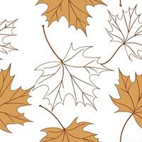 Thanksgiving leaves seamless pattern with rich autumn colors of red orange and yellow for a warm harvest inspired look concept as Warm Thanksgiving pattern with red orange and yell Dynamics Set 7 vector
