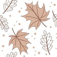 Thanksgiving leaves seamless pattern with rich autumn colors of red orange and yellow for a warm harvest inspired look concept as Warm Thanksgiving pattern with red orange and yell Dynamics Set 14 vector