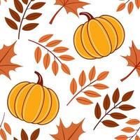 Thanksgiving leaves seamless pattern with rich autumn colors of red orange and yellow for a warm harvest inspired look concept as Warm Thanksgiving pattern with red orange and yell Dynamics Set 9 vector