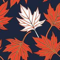 Thanksgiving leaves seamless pattern with rich autumn colors of red orange and yellow for a warm harvest inspired look concept as Warm Thanksgiving pattern with red orange and yell Dynamics Set 16 vector