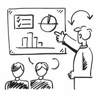 Trainer with presentation skills workshop concept as A trainers profile blended with a presentation skills workshop symbolizing effective communication and public speaking Ideal f Dynamics vector