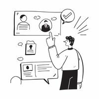 Trainer with communication skills workshop concept as A trainers profile blended with a communication skills workshop symbolizing effective communication and interpersonal skills Dynamics vector
