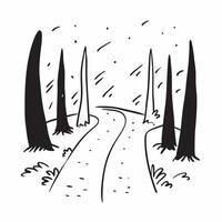 Tranquil forest path in summer concept as A peaceful forest path shaded by tall trees with dappled sunlight filtering through perfect for business presentations needing a serene an Dynamics vector