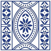 Traditional Moroccan zellige borders and geometric patterns seamless tile pattern with vibrant blues and intricate designs for exotic home decor concept as Vibrant blue Moroccan ze Dynamics vector
