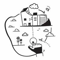 Urban planner with green infrastructure concept as An urban planners profile blended with green infrastructure imagery symbolizing sustainable urban development to combat climate c Dynamics vector