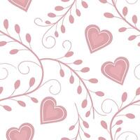 Valentine hearts and love letters seamless tile pattern with romantic scripts and pastel hues for elegant decor concept as Romantic script love letters and pastel hearts arranged s Dynamics Set 3 vector