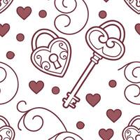 Valentine love letters seamless tile pattern with romantic scripts and heart accents for sentimental decor concept as Romantic scripts and heart accents arranged seamlessly for sen Dynamics vector