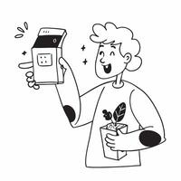 Vegan influencer showcasing a mockup plant based smoothie box concept as A vegan influencer showcases a mockup plant based smoothie box highlighting its delicious and nutritious in Dynamics vector