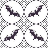 Vampire fangs and bats seamless tile pattern with gothic elements and dark hues for spooky Halloween decor concept as Gothic vampire fangs and bats arranged seamlessly with dark hu Dynamics vector