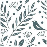 Vintage Scandinavian seamless pattern with minimalist elements and muted tones for modern decor concept as Minimalist vintage Scandinavian pattern with muted tones ideal for modern Dynamics vector
