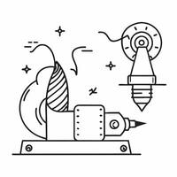 Wind turbine component and assembly line concept as A wind turbine component paired with an assembly line representing the production of renewable energy parts in manufacturing per Dynamics vector